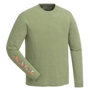 Koszulka Pinewood Bolmen 5446 Leaf Melange z długim rękawem outdoor