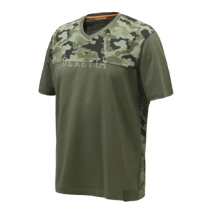 Koszulka Beretta Camo TS911 Green męska koszulka strzelecka