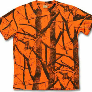 pomarańczowy t-shirt myśliwski